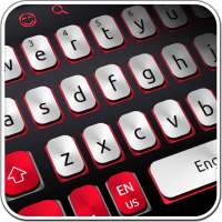White And Red Simple Keyboard on 9Apps