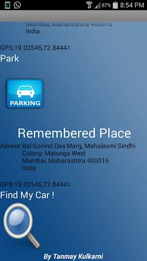 Find My Car (BETA) screenshot 3