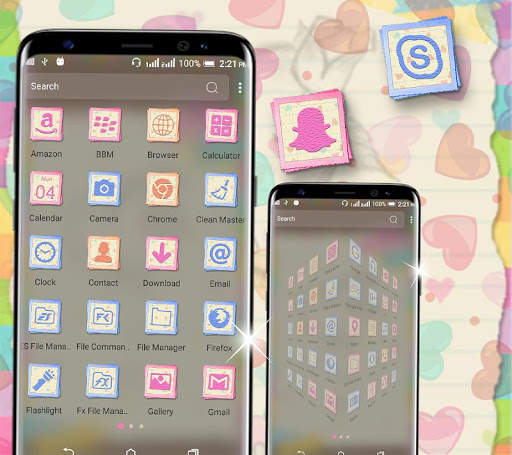 Cool Notepad Launcher Theme screenshot 2