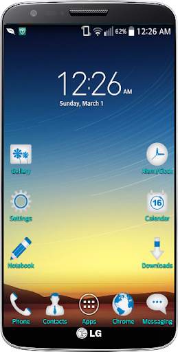 Perfect Blue LG Home Theme screenshot 3