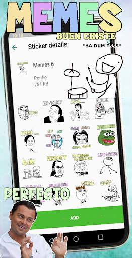 Memes frases stickers para WhatsApp screenshot 8