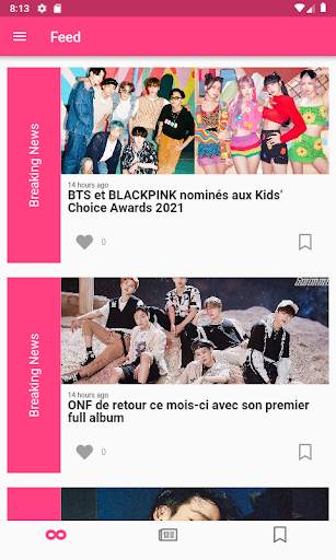 Nouvelles de kpop screenshot 1