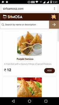 Sirf Samosa screenshot 1