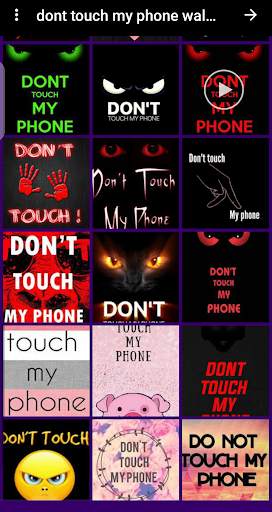 wallpapers dont touch my phone black screenshot 6