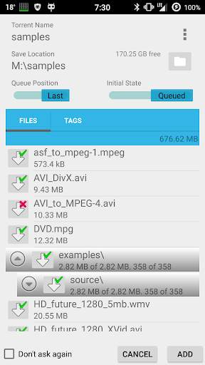 Vuze Remote screenshot 6