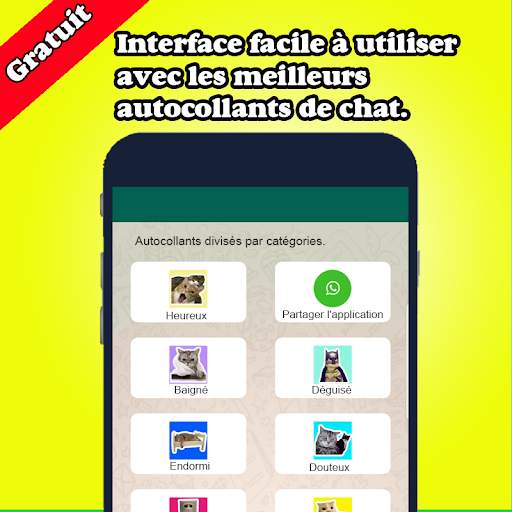 Meilleurs autocollants pour chat WAStickerApps screenshot 2