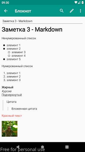 Блокнот для заметок скриншот 4