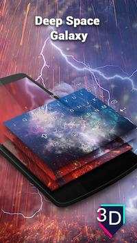 3D Vast Space Galaxy Theme - Galaxy Keyboard.3D screenshot 1