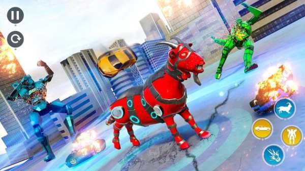 Goat Robot Car Games- New Robot Transforming Games screenshot 6