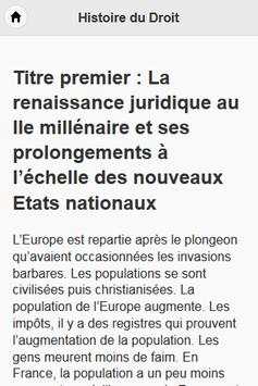 Histoire du Droit 3 تصوير الشاشة