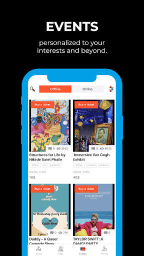 Kaver: unique events, places screenshot 2