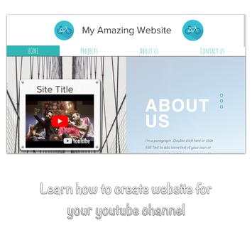 create website for youtube videos tutorials screenshot 1