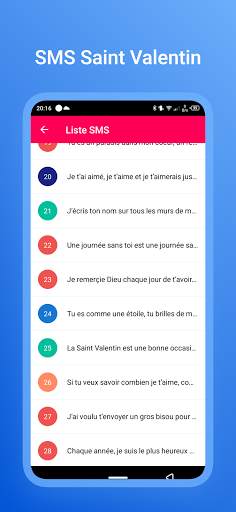 SMS Saint Valentin 2021 screenshot 3