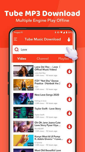 Tube Music Downloader - Tube play mp3 Downloader screenshot 1