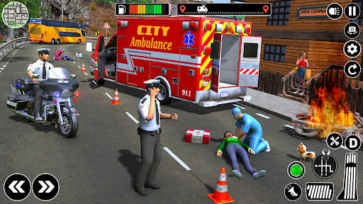 911 Ambulance Rescue City Sim screenshot 1