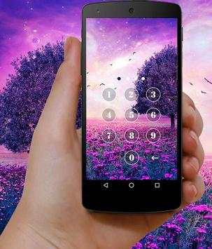 Green Applock Theme Purple screenshot 2