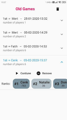 Yancı : Score Counter app for social games screenshot 8