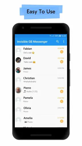 Invisible GB Messenger - Chat Offline 🕵️ 1 تصوير الشاشة