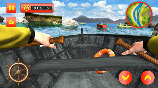 River Crossing Boat Racing: Paddle Driving Games screenshot 2