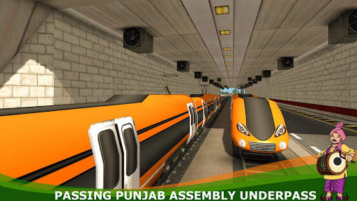 Orange Line Metro Train Game: New Train Simulator screenshot 12