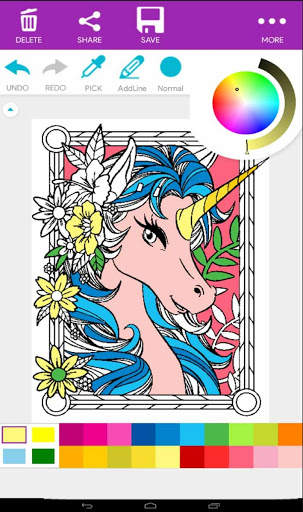 Colorful: Unicorn Coloring screenshot 4