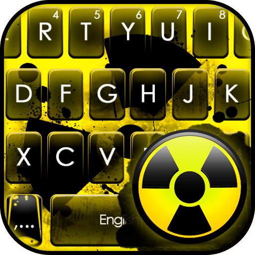 Radioactive Warning Sign Keyboard Theme 1.0