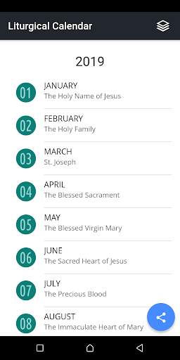 Liturgical Calendar 2019 screenshot 2