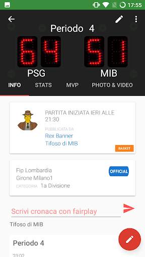 My LiveScore - Social Basket screenshot 4
