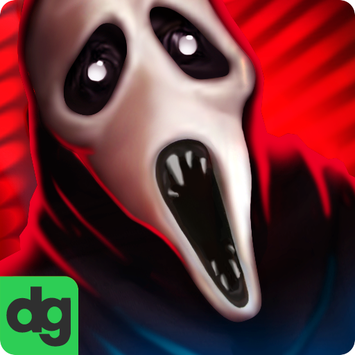 Escape spooky prison.  Scary games! Creepy horror icon
