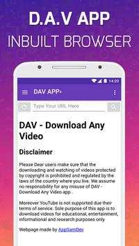 DAV - Download Any Video Played screenshot 4