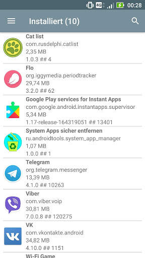 System App Manager screenshot 2