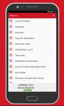 Song Lyrics Rihanna screenshot 1
