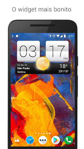 Sense V2 Flip Clock & Weather screenshot 1