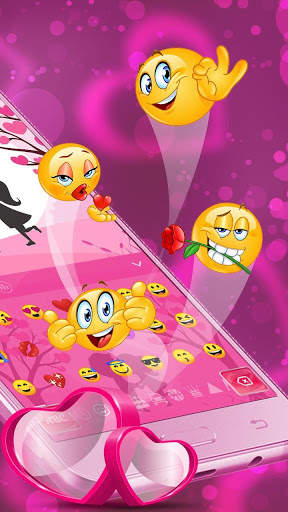 Tema de Pink Love Keyboard screenshot 2