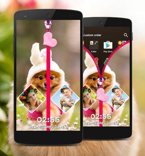 Puppy Zipper Lock Screen 3 تصوير الشاشة