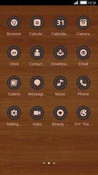 Wooden C Launcher Theme screenshot 2