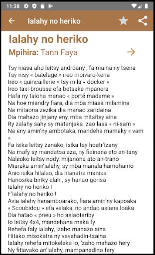 Tononkira Malagasy screenshot 3