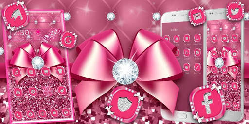 Luxury Pink Bowknot Theme screenshot 4