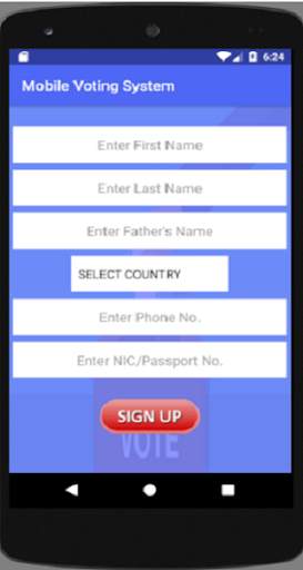 Mobile Voting System screenshot 1