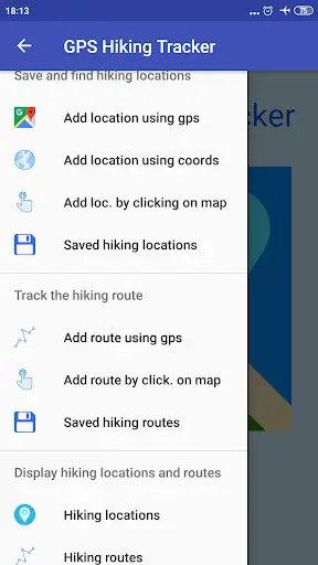 GPS Hiking Tracker screenshot 1