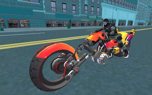 Cảnh sát Sci Fi Bike Rider 3D screenshot 3