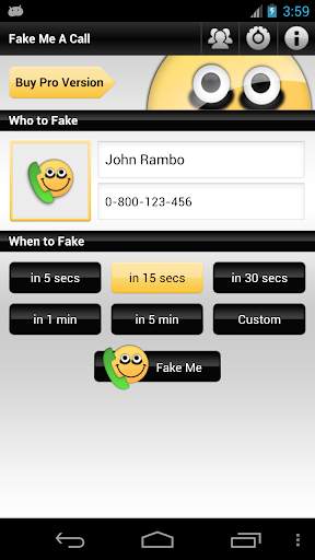 Fake Me A Call screenshot 1