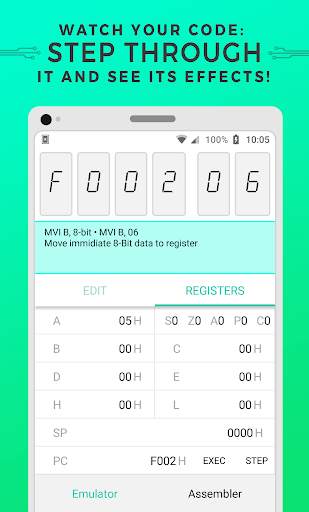 8085 • Neutrino Simulator and Assembler screenshot 3