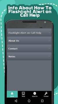 Flashlight Alert on Call Help screenshot 1