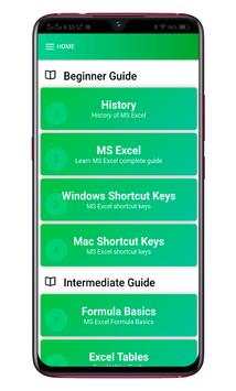 Learn Excel Guide, MS Excel Formulas and Functions скриншот 1