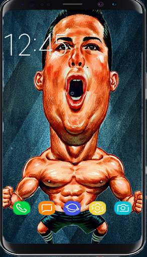Football players caricature wallpapers screenshot 4