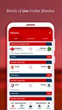 Live Cricket Scores screenshot 1