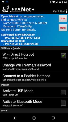 PdaNet  screenshot 1
