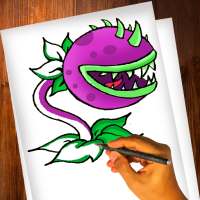 How to draw zombies plant 2 unofficial logo