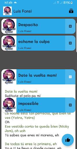 Luis fonsi playlist lyrics offline screenshot 2